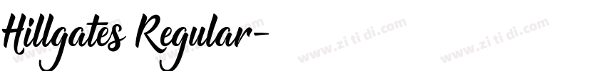 Hillgates Regular字体转换
